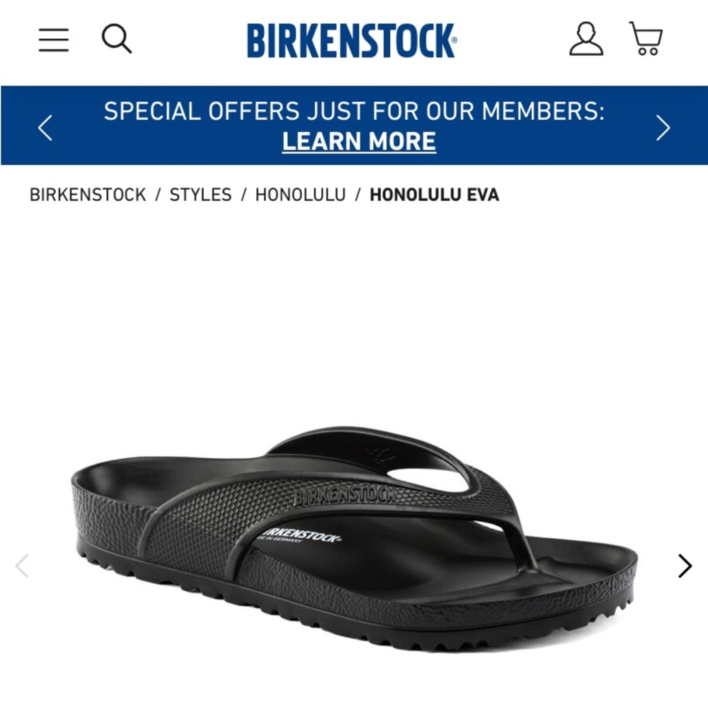 Birkenstock Honolulu Flip Flop size -39 (8.5)